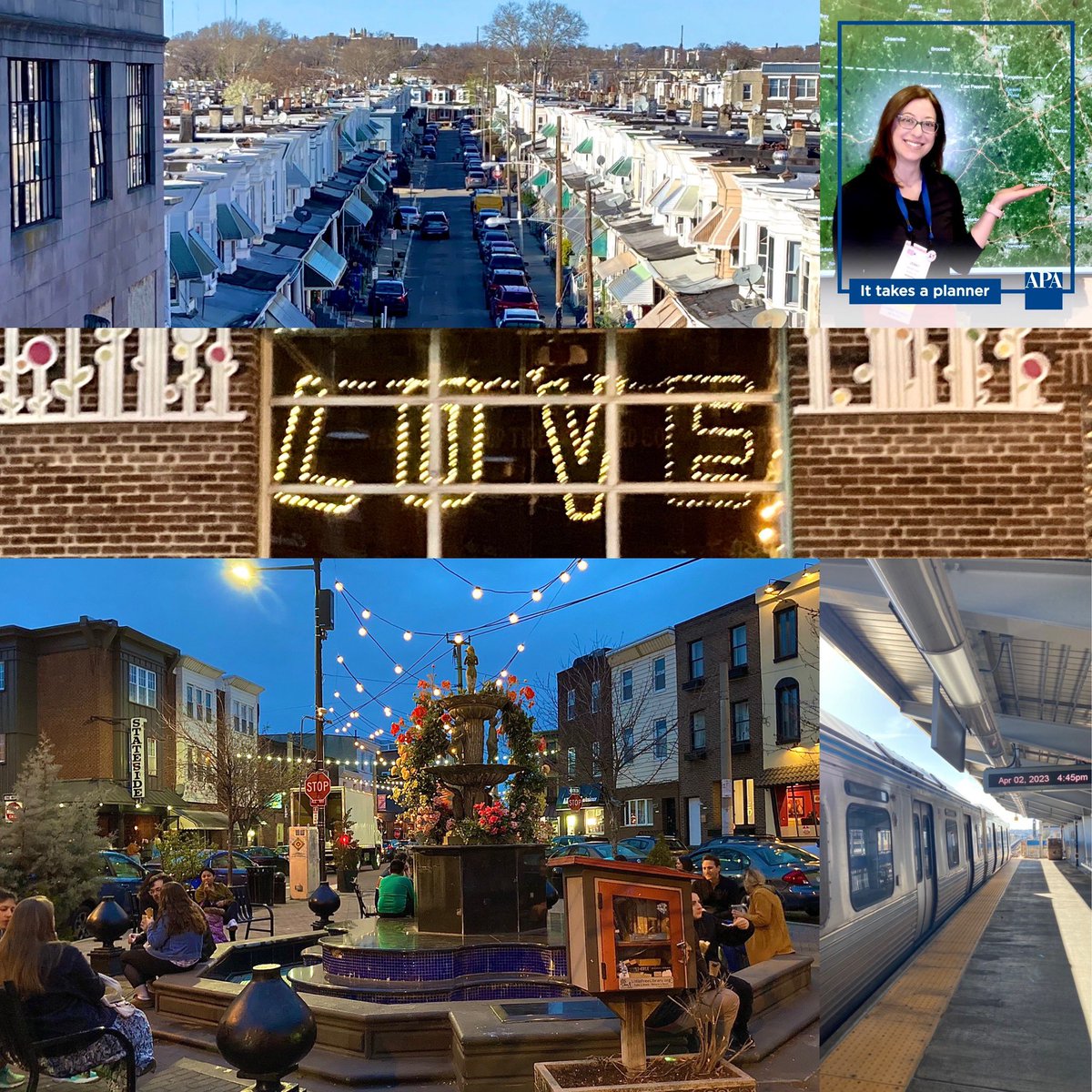 JenniferRaitt's tweet photo. #Philadelphia thank you for always showing your beauty and resilience and love. Thank you and cheers to @APA_Planning for another successful conference. #NPC23 #placemaking #placekeeping #ItTakesAPlanner https://t.co/6YblWxE31Y
