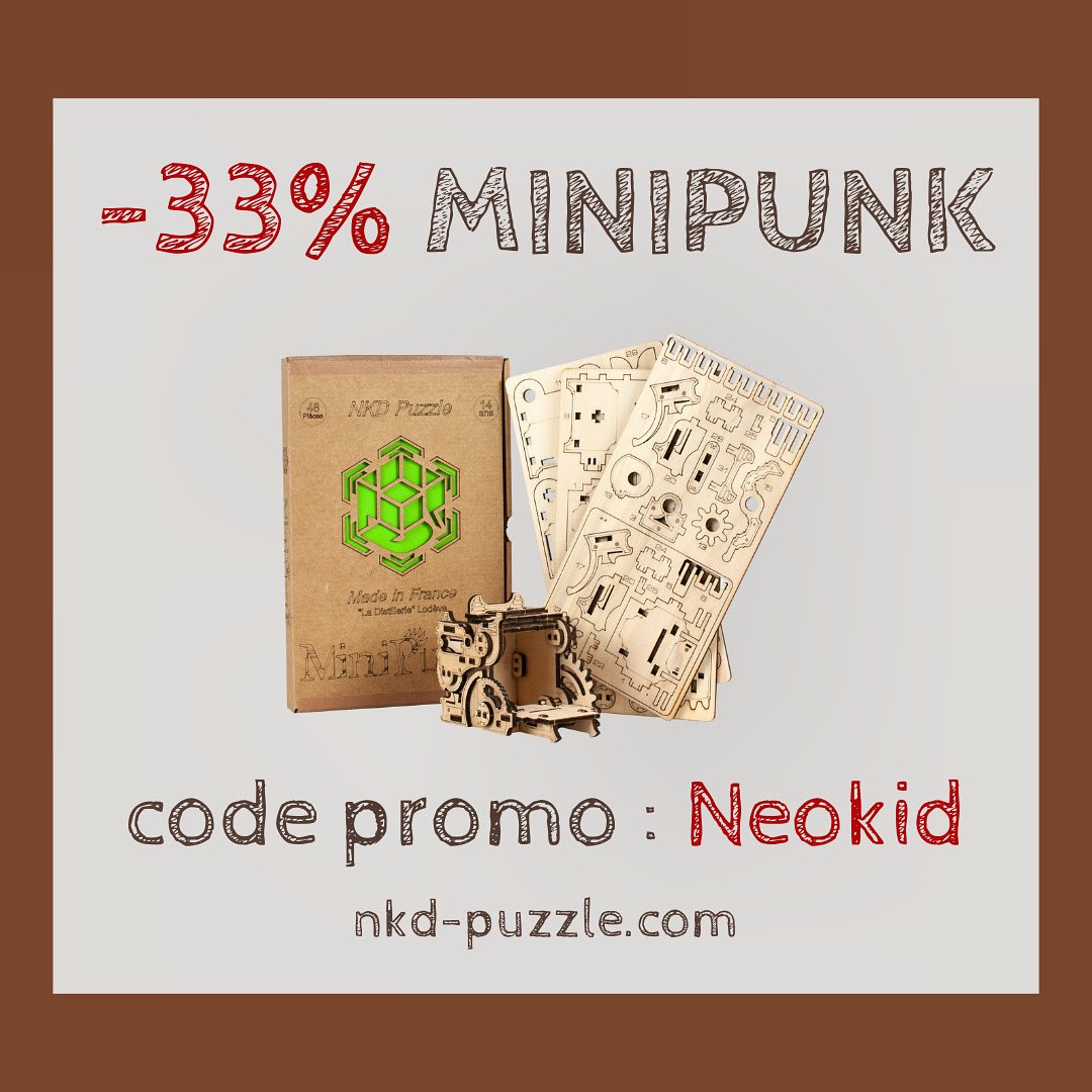 Neokid10's tweet photo. 🎉🧩🚀 Préparez-vous à être émerveillés ! La MiniPunk en kit de NKD Puzzle débarque avec un look Steampunk époustouflant, et en plusieurs essences de bois plus nobles ! 🌳 https://t.co/5ic2RwIyiG #trees  #puzzle #madeinFrance ✔️🍀 https://t.co/dqyBMdfcKg