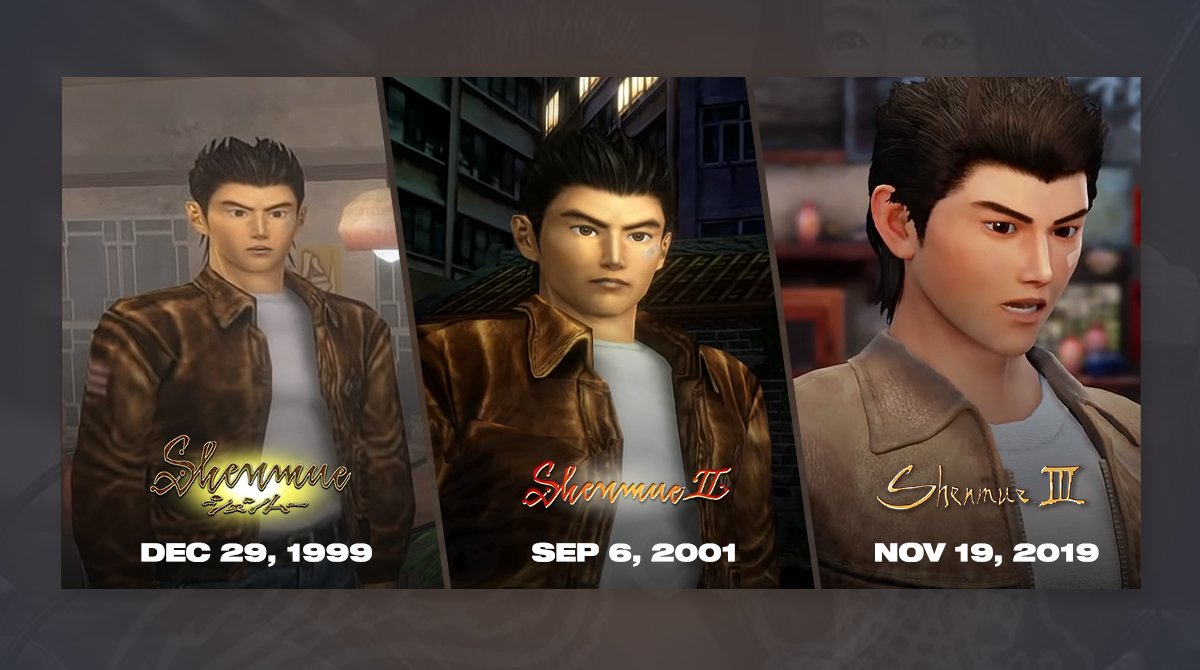 We have 3 #Shenmue games. #LetsGetShenmue4 and also #ShenmueAnime2 .
Also maybe a cheeky remake. Giggles 😁😊💗