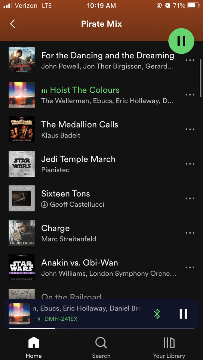 I’m not sure what’s funnier- That Spotify made me a “Pirate mix playlist” or the fact that the majority of it is songs from how to train your dragon and Star Wars 😂😂