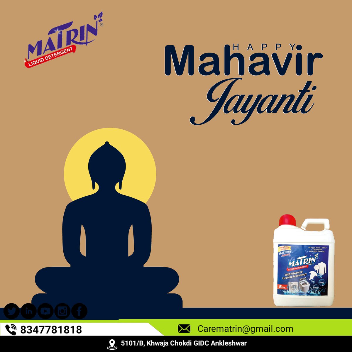 matrinproducts's tweet photo. Happy mahavir jayanti

#usekiyakinhi #matrinproducts #matrin https://t.co/ORiSFcd35f