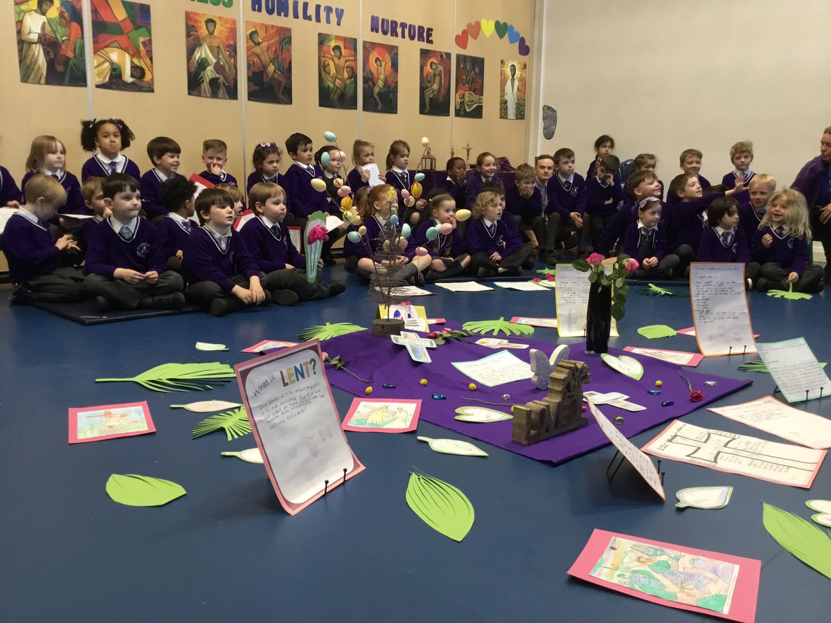 TheTrinityL5's tweet photo. KS1 Easter Liturgy: Holy Week is a special week which we can reflect on Lent and our faith before celebrating Easter. 🙏

We also loved showing our families the work we have completed in our Come and See lessons. 🌿🌸🐣 @StJosephCMAT #TrinityRE https://t.co/bFjtXBepny