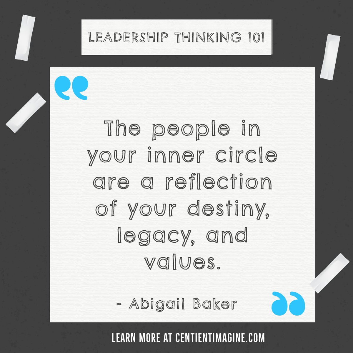 The people in your inner circle are a reflection of your destiny, legacy, and values. #leadership #Values