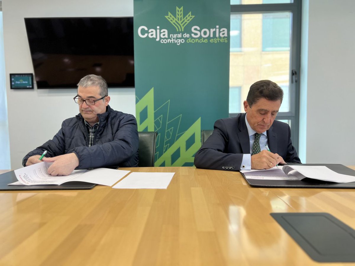valonsadero.com (@comvalonsadero) on Twitter photo #noticias #Soria <a href="/Caja_Rural/">Caja Rural de Soria</a> Caja Rural de Soria y la Cámara de Comercio renuevan los convenios para impulsar y apoyar al tejido empresarial de la provincia. PERMANENTLY_REMOVED #noticias #Soria <a href="/Caja_Rural/">Caja Rural de Soria</a> Caja Rural de Soria y la Cámara de Comercio renuevan los convenios para impulsar y apoyar al tejido empresarial de la provincia. PERMANENTLY_REMOVED