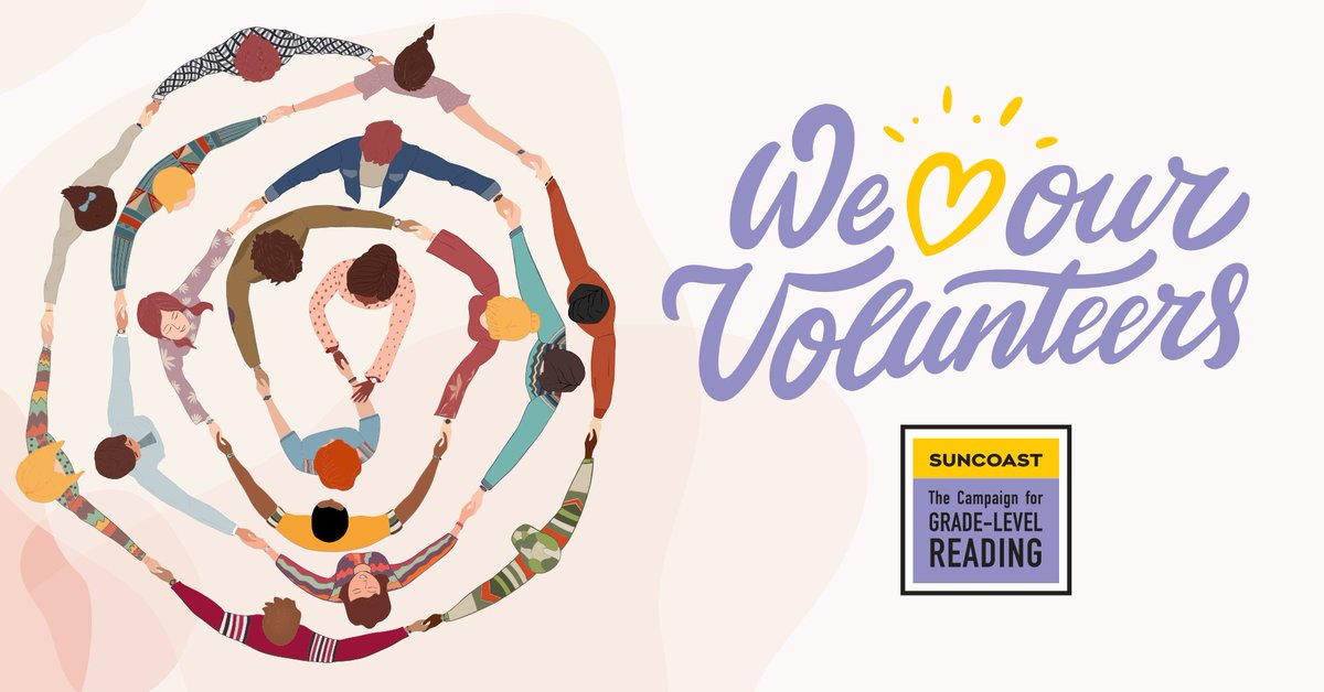 Are you interested in volunteering with the Suncoast Campaign for Grade-Level Reading? This week, we will be preparing materials for #RemakeLearningDays + #THISBOOKISCOOL! This is a sitting volunteer opportunity. DETAILS ⬇️ gradelevelreadingsuncoast.net/event/voluntee…
<a href="/DonnaPuhalovich/">Donna Puhalovich</a> <a href="/KarenWindon/">Karen Windon</a>