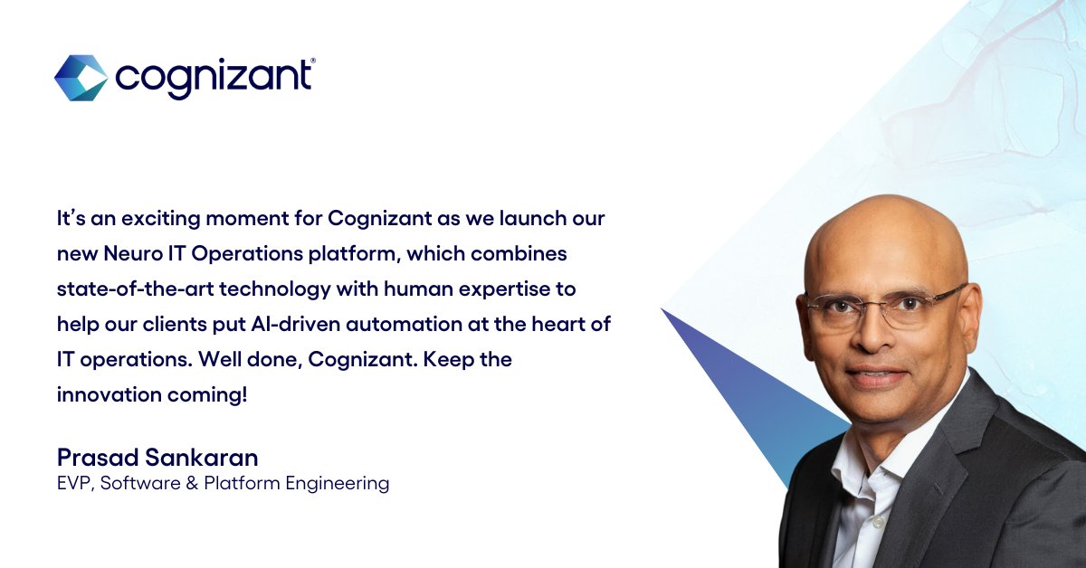 Cognizant on Twitter "This week, we launched our Neuro IT Operations