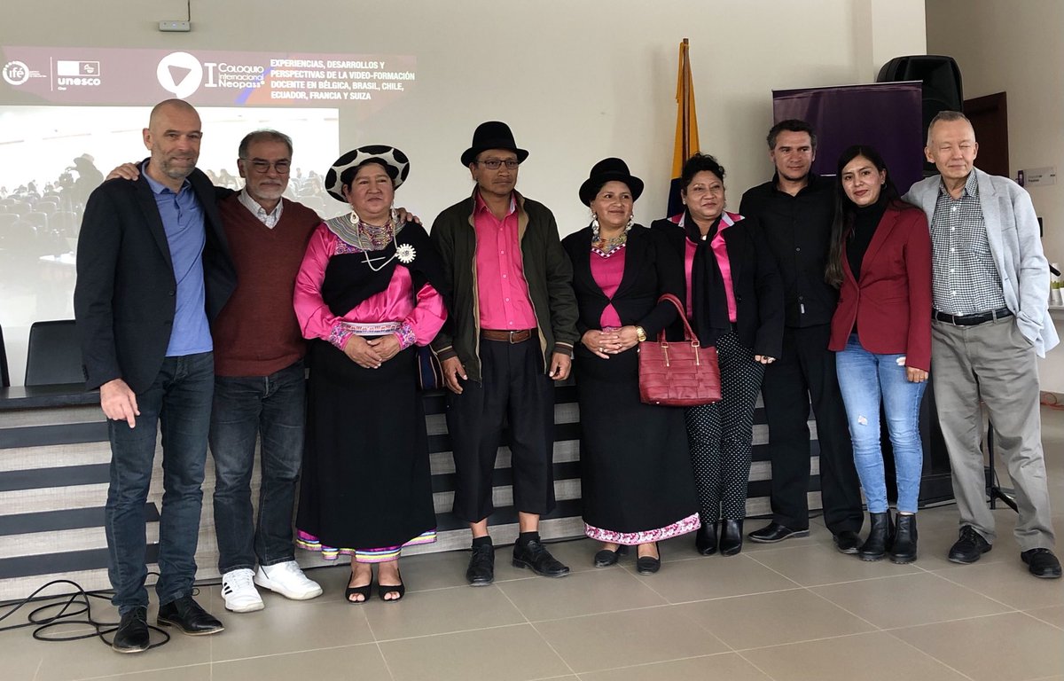 Dans le cadre de la chaire Unesco « Former les enseignants au 21e siècle » rencontre émouvante avec les enseignant.e.s de la communauté Quechua actrice principale du développement de la plateforme Neopass Ecuador !