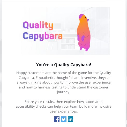 mabl.com/what-kind-of-q…

Happy 404 Day! Celebrate the quality world’s favorite unofficial holiday with a quiz from <a href="/mablhq/">mabl</a>, home of the beloved 404 shirt.

Happy with my result 🥰