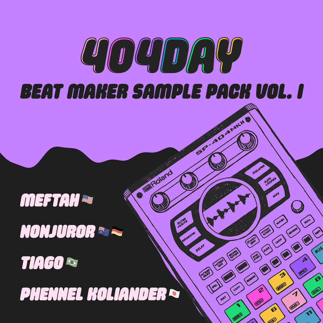 Celebrate #404day all year long with this special international collection representing four distinct corners of the beat-making world. <a href="/phennel_k/">Phennel Koliander</a> / Meftah / <a href="/Nonjuror_Beats/">Nonjuror</a> / <a href="/tiagofrugoli/">Tiago Frúgoli</a> 

💜 roland.com/global/product…

#roland #rolandsynthandaira #beatmaker #samplepack #sp404