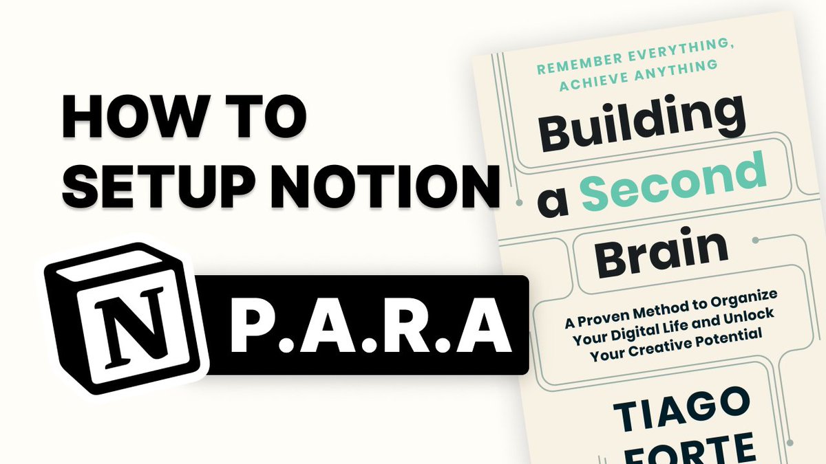 I ll teach you how to build a second brain para method by tiago forte