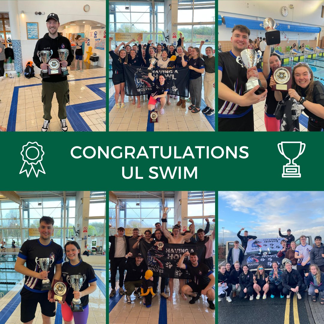 PessLimerick's tweet photo. An outstanding performance by UL Swim (Coach @PadraicRocliffe) 2 weeks ago at Varsities 🏊

Huge congratulations to everyone involved and a special shoutout to competing PESS students Niamh Aherne, Isabella Berdote and Michael McNamara!

Many 🏆 were taken home!

#ULsport #PESSUL https://t.co/nzvErH0xn9