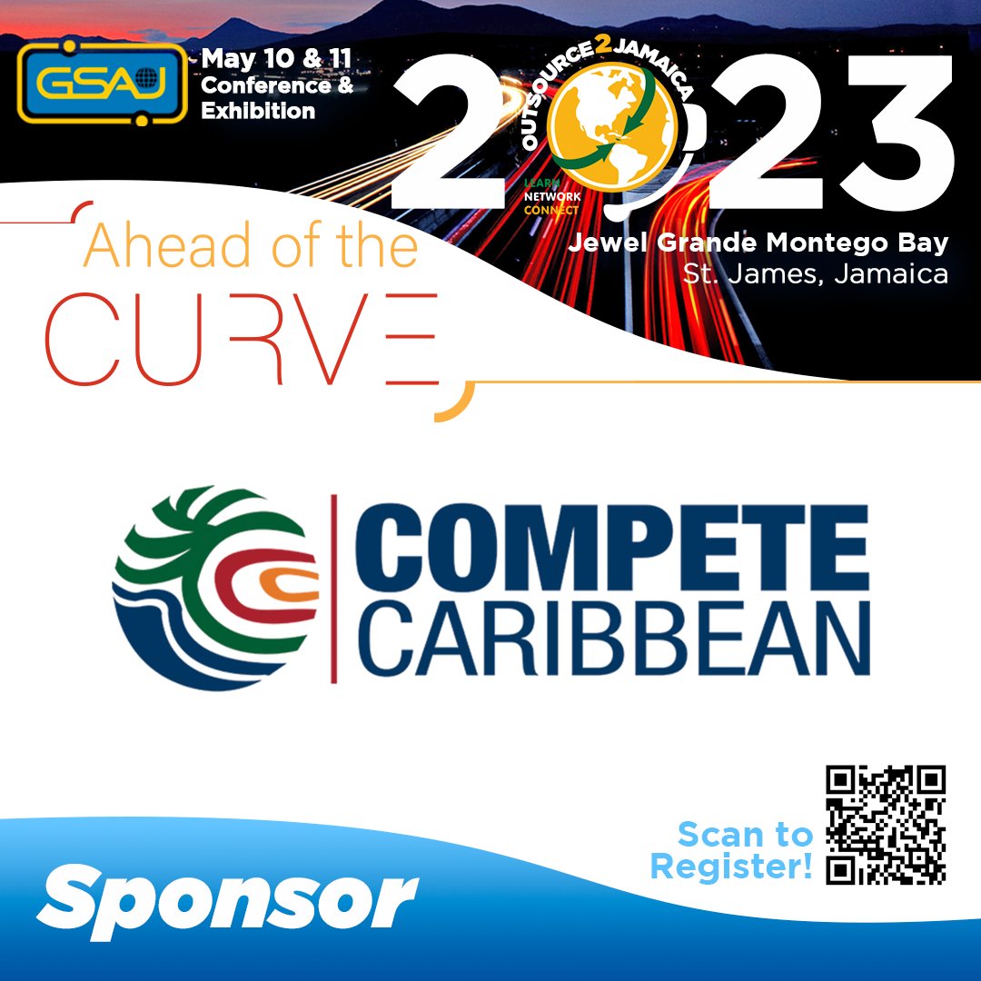 Outsource2Ja's tweet photo. #SponsorShoutout to Compete Jamaica for this year's staging of the #O2JaConference!  Join us at Jewel Grande on May 10 &amp; 11 for the BIGGEST outsourcing event in Jamaica! Register for #Outsource2Jamaica today. https://t.co/c1qhRHoDnD