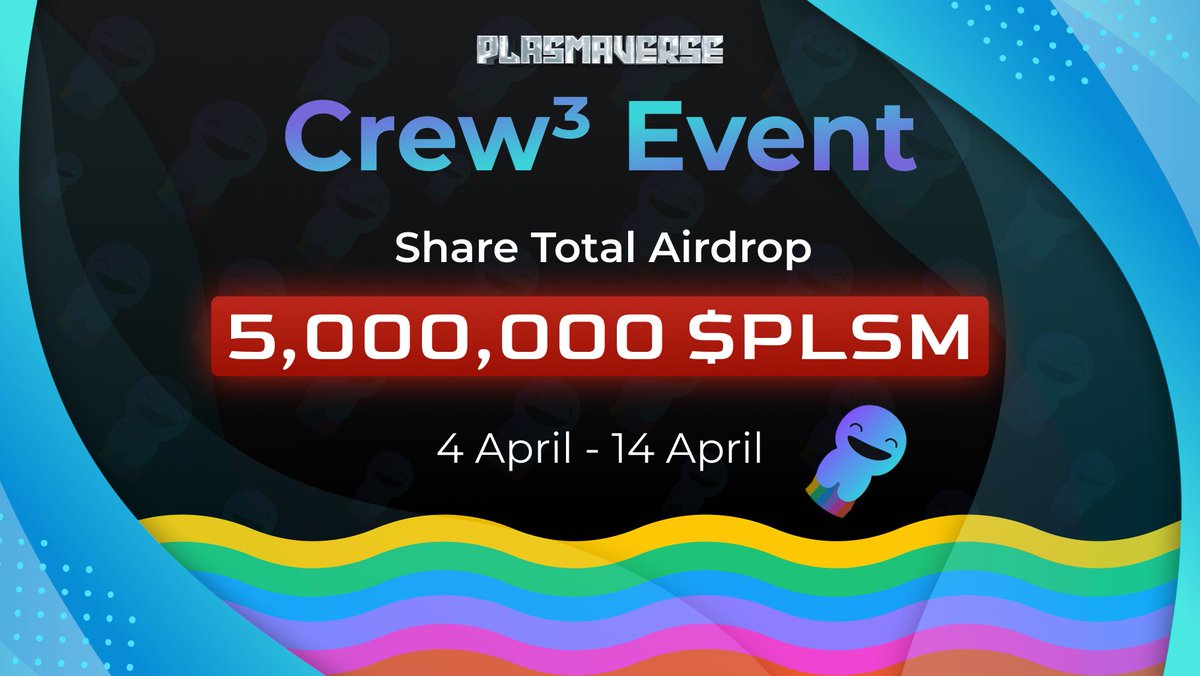 📢Don't miss biggest @plasmaversexyz event in Crew3! 

🔥5 Million $PLSM token #Airdrop🔥

Yes, you heard that right! Don't miss out on this amazing chance to be a part of something big.
Learn more👇
medium.com/@plasmaverse/c…

#Sui #Plasmaverse #Crew3 #SuiNetwork #PLSM #Airdrop