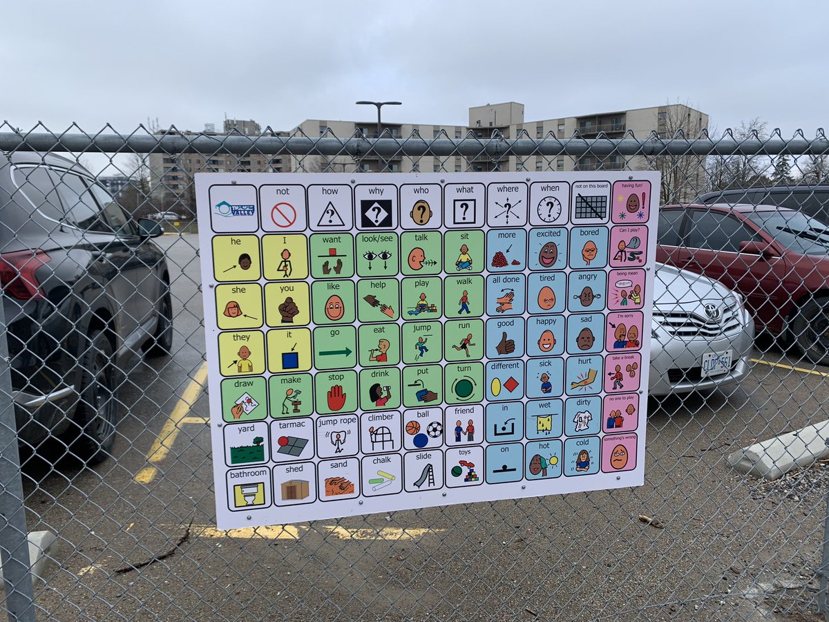Absolutely love our new outdoor Core Board on our Kindergarten Yard! What a great tool to support S’s communication outside! <a href="/TVDSB/">Thames Valley DSB</a> <a href="/SpecialEd_TVDSB/">SpecialEd_tvdsb</a> <a href="/kevin_auckland/">Kevin Auckland</a>