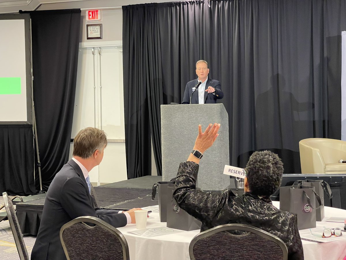 KansasChamber's tweet photo. Starting strong at the 2023 KS Minority Business Summit, following opening remarks with an expert panel dropping knowledge on ways to #FundYourBusiness: Debra Franklin (@WichitaState), Thomas Papadatos (@NetWorkKansas) and Natalie Santonil (SCKEDD).
#KSJobCreators #KMB23 https://t.co/a74KsEiibE
