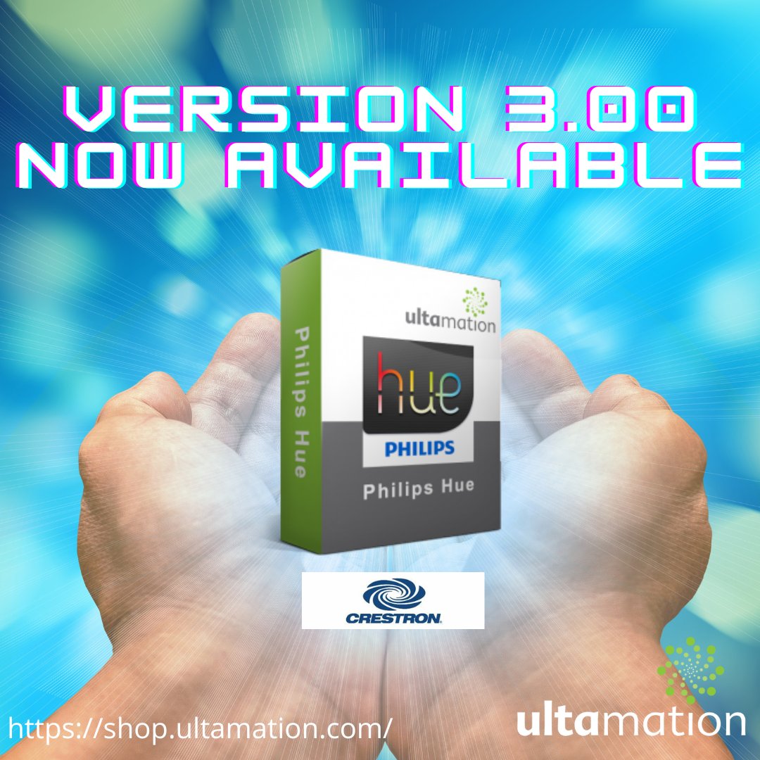 Ultamation's tweet photo. 📯The #Philipshue #CustomCrestron module has had a *BIG* update bringing a new API with improved functionality, such as calling scenes by name, dynamic scenes, support for sensors, and event driven feedback. https://t.co/tjLHgf118v
@crestron #ultamation #lighting #homeautomation https://t.co/DjFlgpSE7a