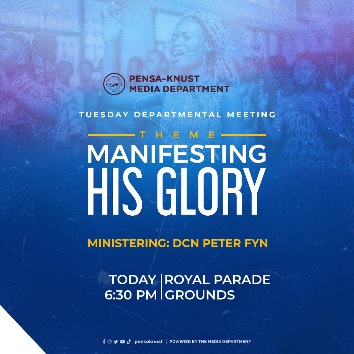 pensa_media's tweet photo. Christ In You!!!

And we all, with unveiled face, beholding the glory of the Lord, are being transformed into the same image from one degree of glory to another🕺💃
Join us for our prayer meeting even as we delve into the theme "Manifesting His Glory"
#ServiceToGodThroughIT https://t.co/BAWuOB5lDw