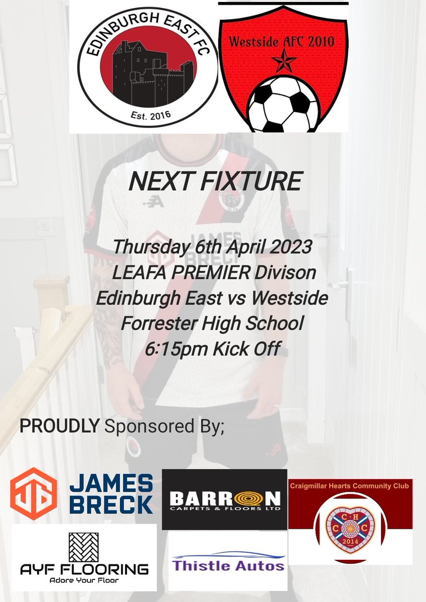 Next game is huge as well, against our rivals and very good opposition <a href="/Westside_AFC/">WestsideAfc</a>. If we want to have a chance of winning the league, then we MUST WIN on Thursday night. Boys are buzzing for it. ❤️🖤