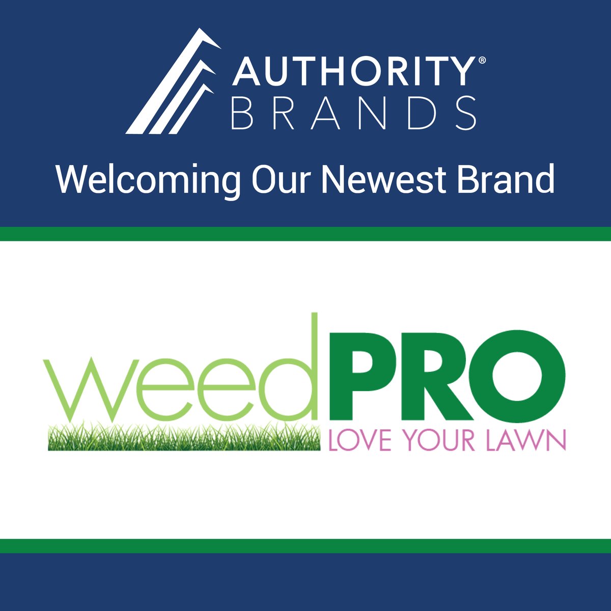 Just in time for spring—Weed Pro is joining the Authority Brands family! The grass is always greener at #AuthorityBrands, don’t you think? prnewswire.com/news-releases/…