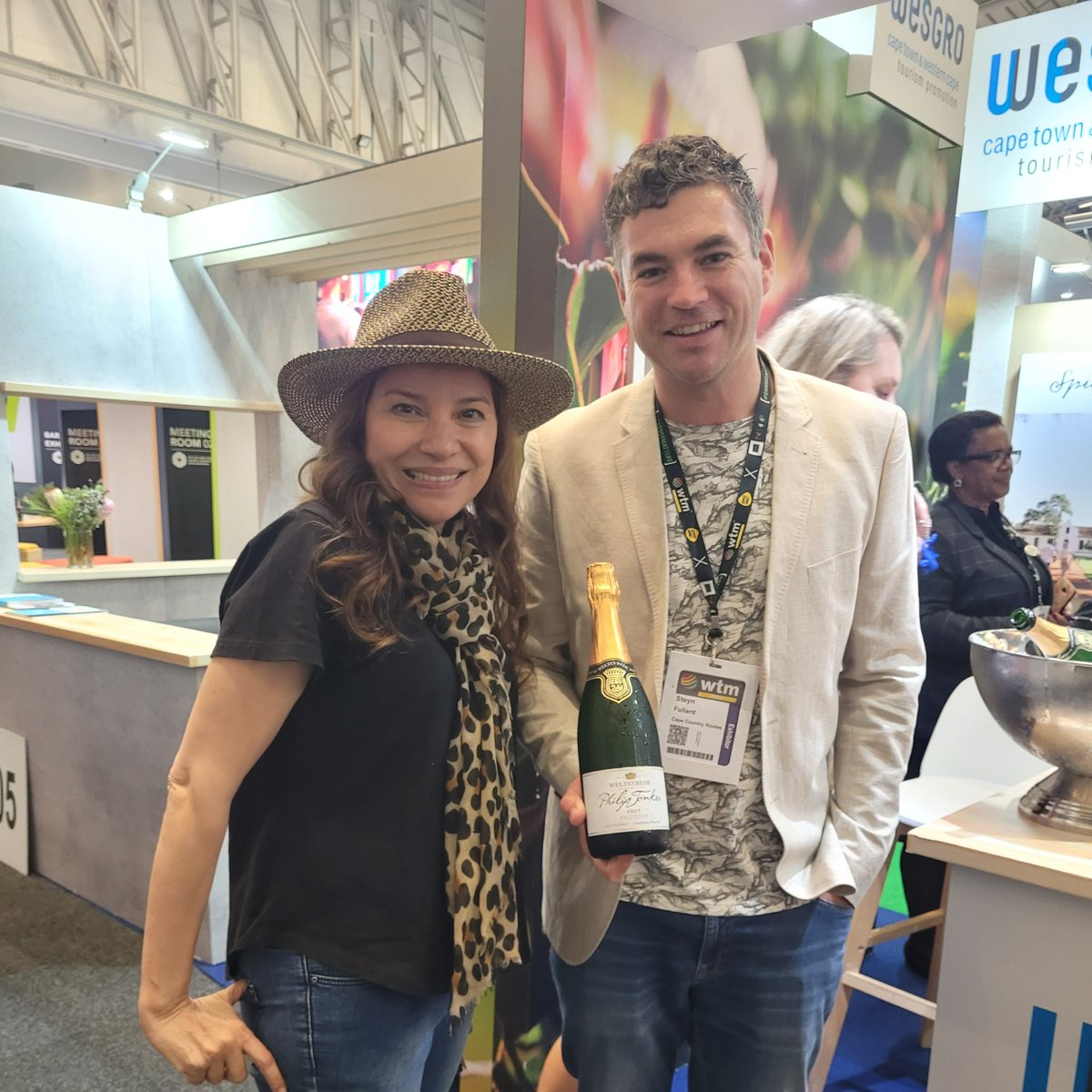 The Wine & Flora Garden on the @Wesgro stand was a real highlight at #WTMAfrica Regions like the West Coast presented tastings along with #BestofWineTourism winners from @WineCapitals 🥂 @Vinpro_za @VisitWinelands