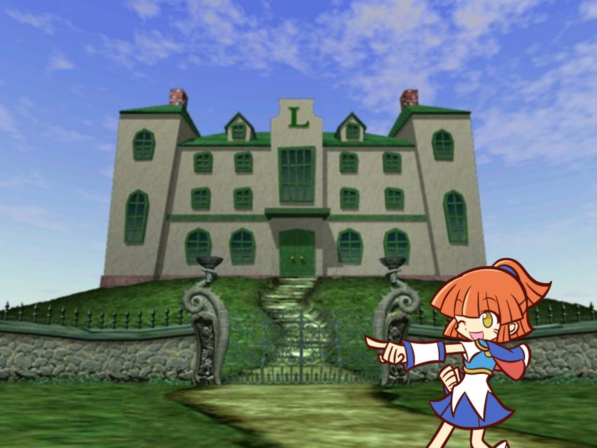 ArlePlaces's tweet photo. "Cool, a new mansion!"

(Luigi's Mansion, 2001) https://t.co/FmQwVBSkoT