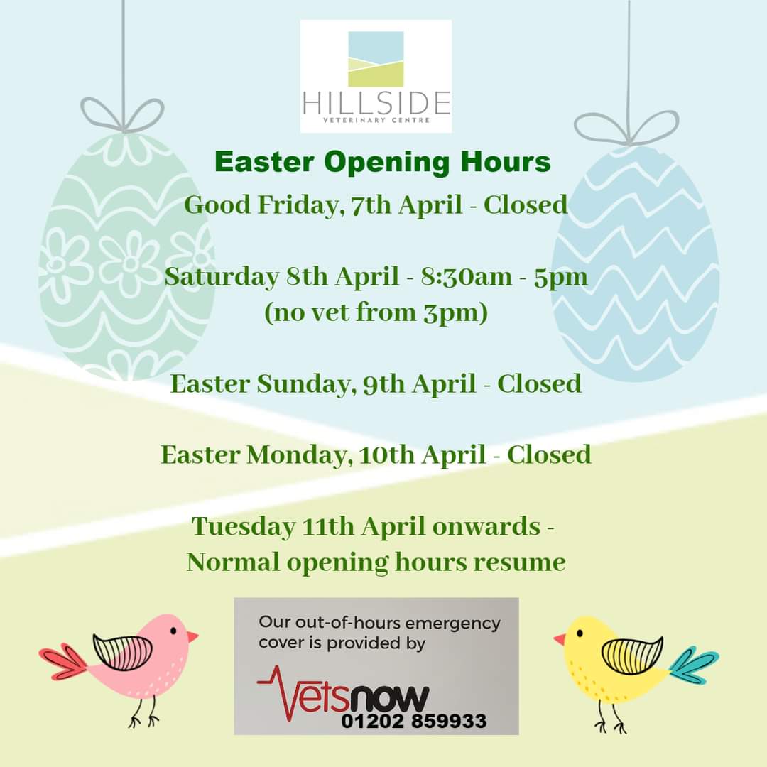 Our opening hours over the Easter weekend 🐣