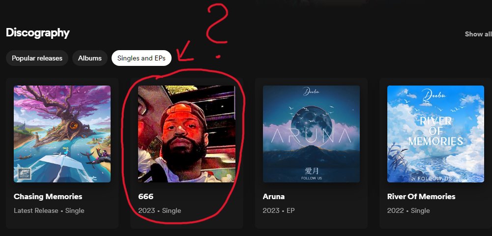 deebumusic's tweet photo. just a heads up, someone else's music is somehow on our Spotify and youtube topic/artist channel, we just sent a request to @DistroKid to remove it, but they are saying for Youtube it takes several months like wtf @YouTubeCreators @TeamYouTube https://t.co/XtJpj9XS91