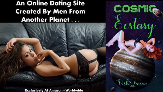 vickibooks's tweet photo. COSMIC ECSTASY #NEWAlien Men Seek Women Via An Online Dating Site To Make Their "Stepford Wives" #explicit #FREE on #KindleUnlimited #BookBoost #EARTG #erotic #scifi #paranormal #datingUS: https://t.co/O69xD2DH1D: https://t.co/lALQknk5aA: https://t.co/rJdoIxjdvO https://t.co/HBdv2KtSKx