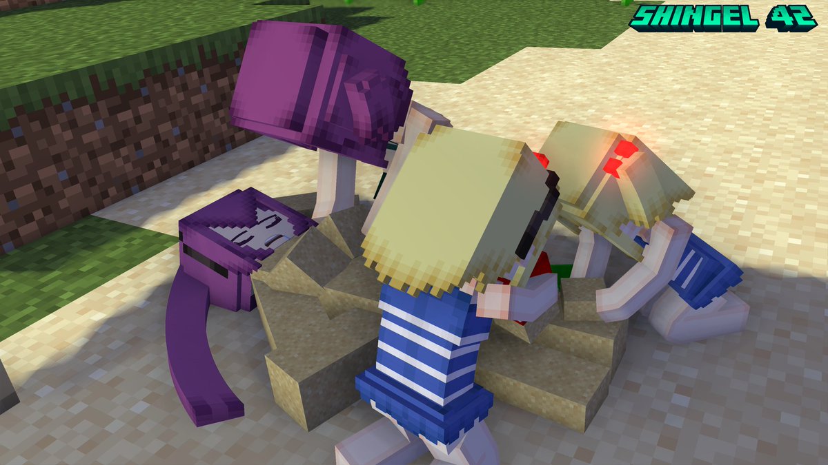 Shingel_42's tweet photo. Es semana santa y algunos se van a divertir a la playa y también pronto será el día del niño y nuevamente habrá otra historia 👌

Arañitas, texturas y rigs hechos por mí
Vanessa y Ari/Mindy por @aptx9522

#Minecraft #MineImator #MobTalker #CuteMobModels #PrimitiveMobs https://t.co/sSbaEFxlsk