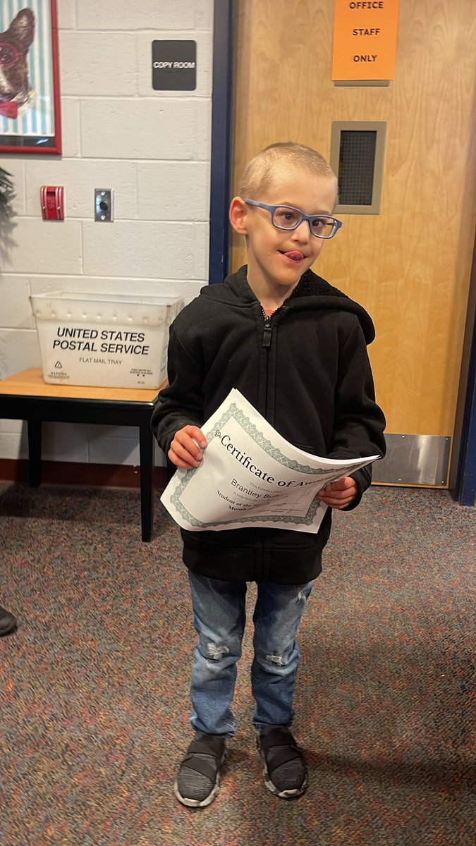 Congratulations to our ACES Student of the Month for March, Brantley Buffone. We are proud of you!