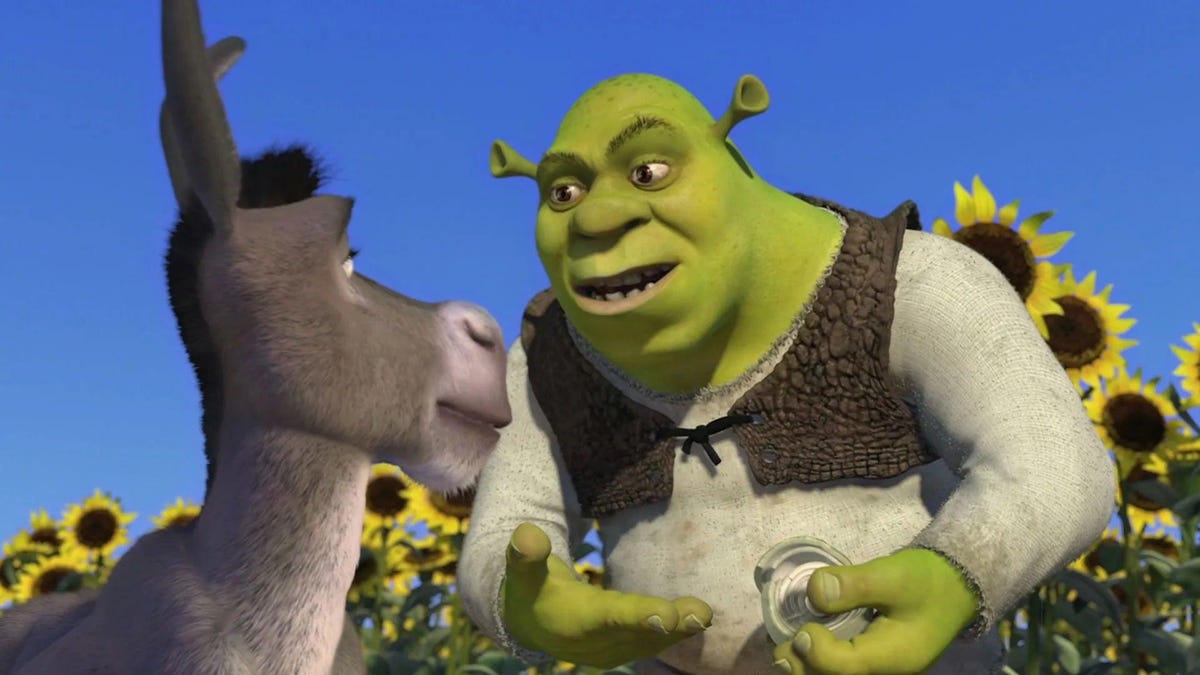 TheAVClub's tweet photo. Good news, Ogre-heads: there are "talks" of a Shrek 5 with the original cast https://t.co/tdS1fA2zKa https://t.co/t9mfSi0G7t