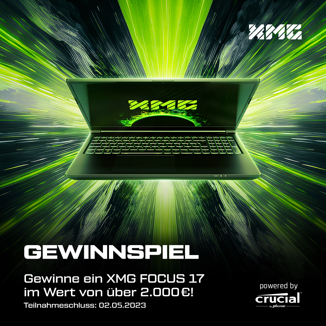 XMG (@xmg_gg) on Twitter photo 🍀 Gewinnspiel 🍀
The Essence Of Gaming - Das neue #XMG FOCUS 17 ist Dein Einstieg in die Welt des Gamings! Sichere Dir jetzt Deine Chance auf diesen pfeilschnellen Gaming-Laptop im Wert von über 2.000 €!
powered by <a href="/CrucialGermany/">Crucial Germany</a>
➡️ go.xmg.gg/Gewinnspiel/XM… 🍀 Gewinnspiel 🍀
The Essence Of Gaming - Das neue #XMG FOCUS 17 ist Dein Einstieg in die Welt des Gamings! Sichere Dir jetzt Deine Chance auf diesen pfeilschnellen Gaming-Laptop im Wert von über 2.000 €!
powered by <a href="/CrucialGermany/">Crucial Germany</a>
➡️ go.xmg.gg/Gewinnspiel/XM…