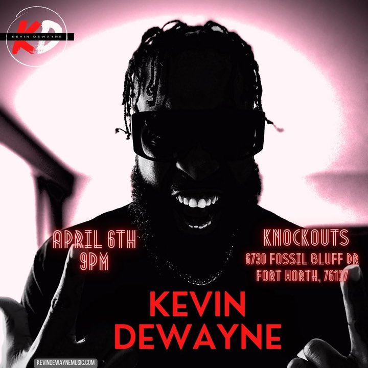 Live April 6th

Kevin Dewayne @ Kevin Dewayne Live bandsintown.com/e/104286933?ca…
#music #live #hearfortworth
