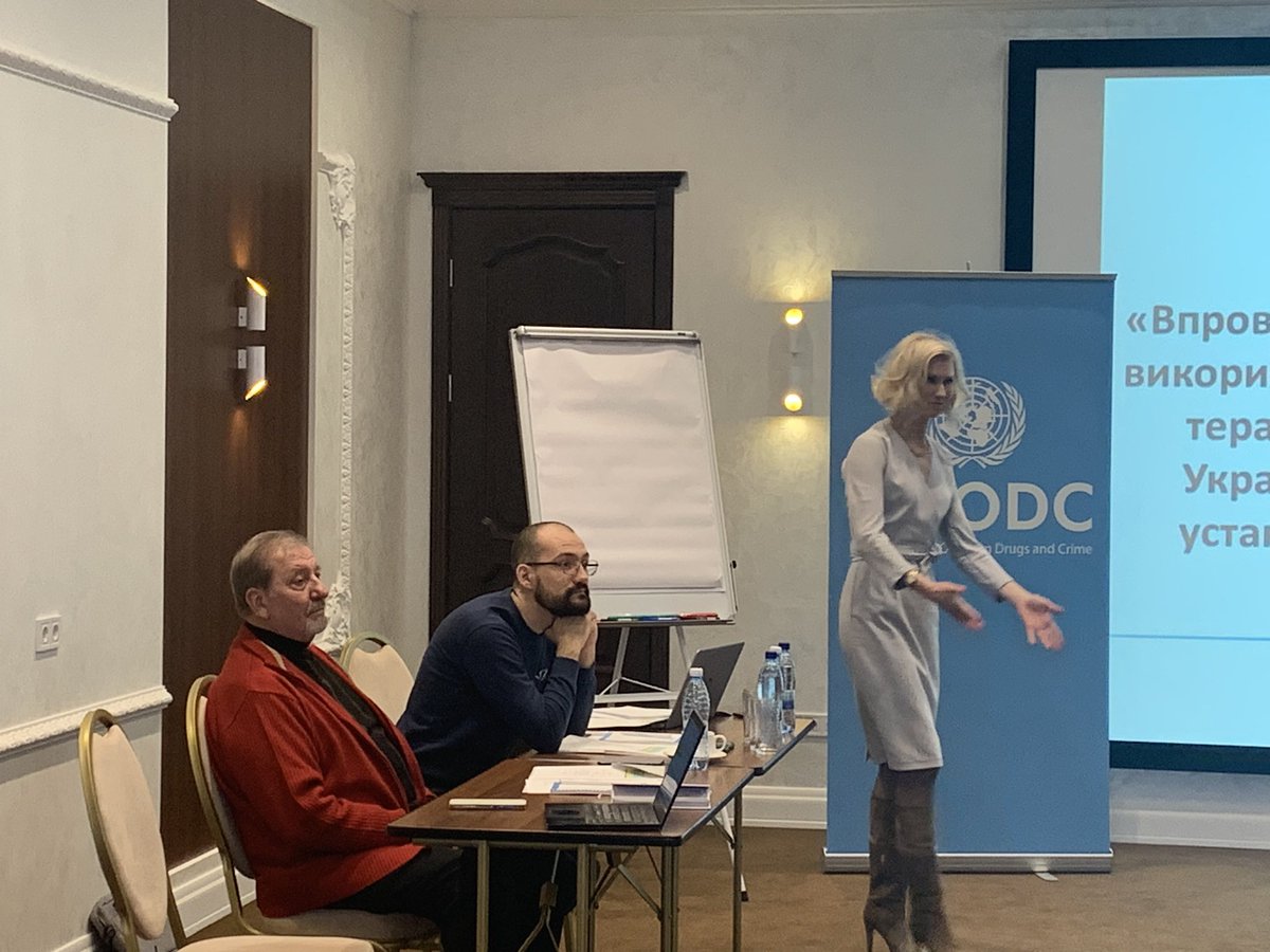 HarshethV's tweet image. Prison health is public health. Delivering training on opioid agonist treatment  (OAT) @minjust_gov_ua and UNODC in Ukraine 🇺🇦 @UNODC_HIV #penitentiary services. Thanks 🙏 to Germany 🇩🇪 and France 🇫🇷 for supporting drug and HIV treatment #prison #PWID