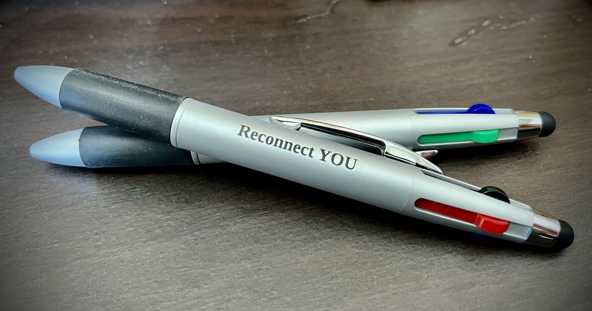 “It’s the pen!”

Yes, it was the pen. The multicolored pen from the 80s.

Curious about how to use the pen? Then come to our workshop on May 20th, get your own pen and find out!

reconnectyou.net

#event #workshop #transformation #inspiration #selfcare #minneapolis #MCC