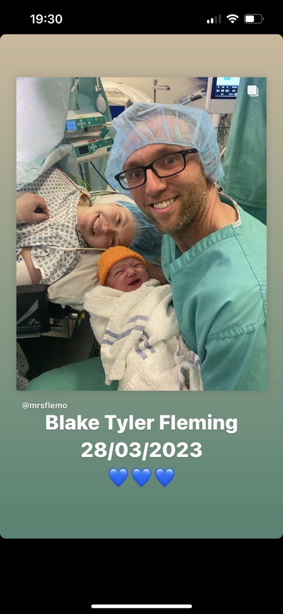 Congratulations to <a href="/JamesFleming89/">James Fleming</a> &amp; Hannah on their newest addition!! A future 1st Xl Hornsey cricketer in the making ! #Blake