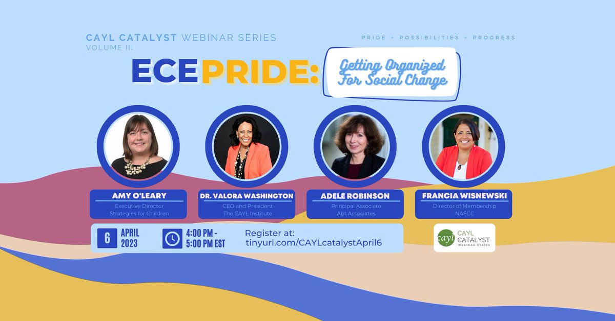 nafcc's tweet photo. Register to attend the @caylinstitute Institute Webinar series ECE Pride: Getting Organized For Social Change! Francia Wisnewski, Director of Membership @NAFCC will participate as a panelist. Register below: https://t.co/F7HhsHoE9f
#FamilyChildCare #NAFCC #CAYL https://t.co/iTet6aKK59