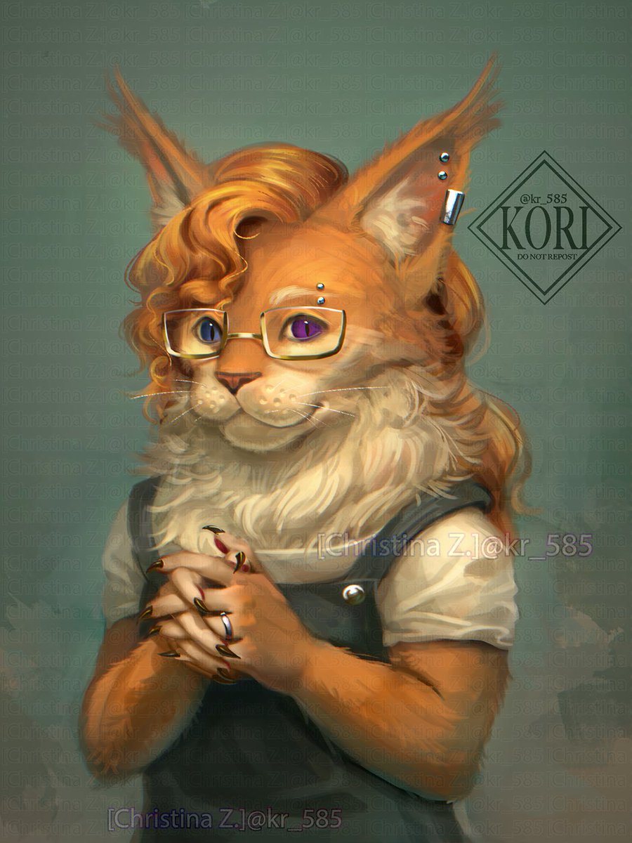 This is Oak, my OC!

He is a Maine Coon. He’s happily married, and owns a coffee shop next to the local university.
Oak says hi! 🐈☕️✨

#artwork #digitalart #illustration #myart #drawing #oc #anthro #painting #originalcharacter #anthroart #OriginalContentArtist #portrait #cats