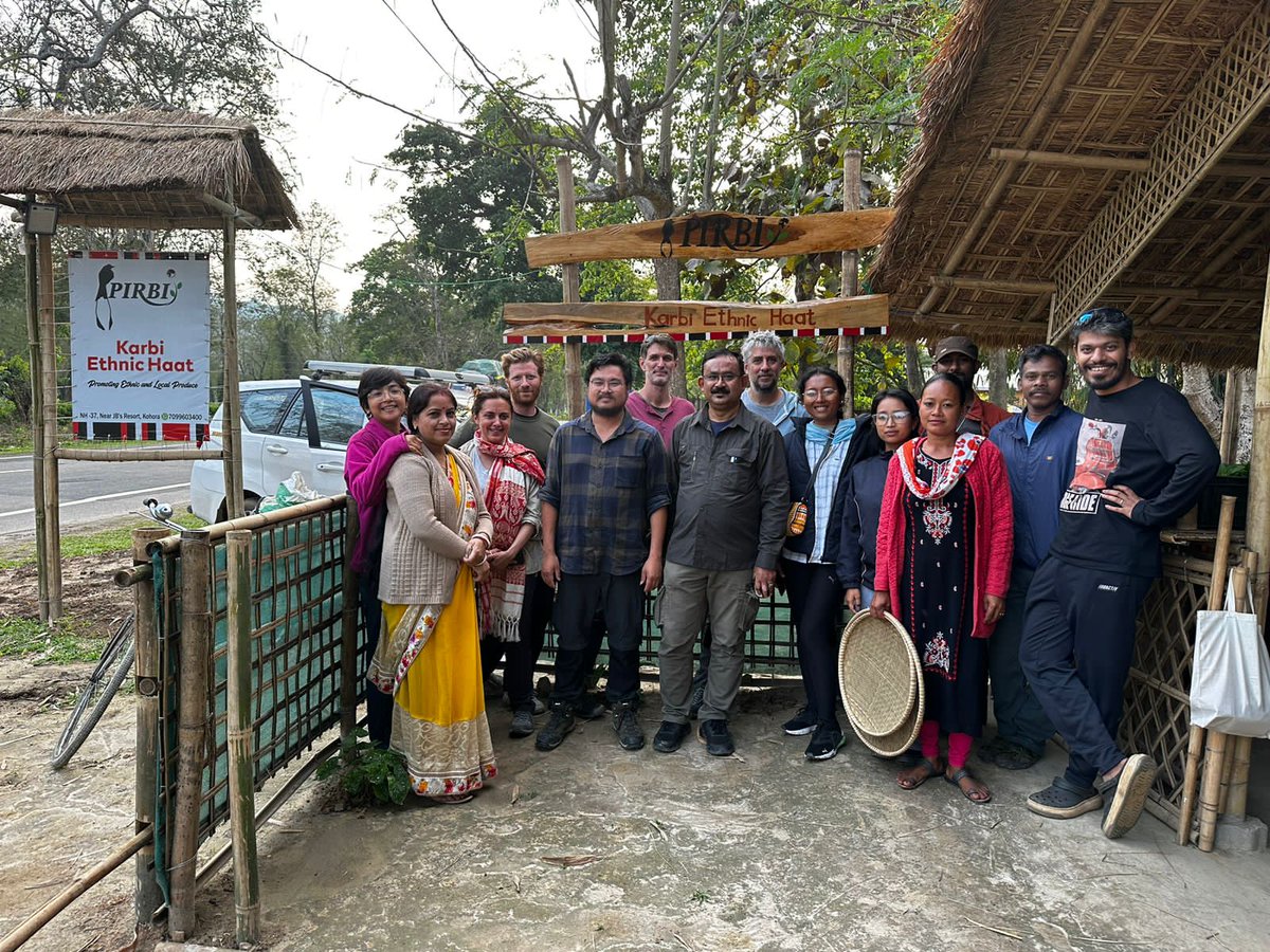 PIRBI2's tweet photo. A surprise visit from the French TV crew members, who bought from us and drank with us- our famous 'Sunga cha' this time with smoked black tea served in bamboo cups. Have a look!  #FrenchTV #Kaziranga #KarbiAnglong https://t.co/p1xxgBRWJx