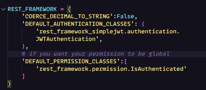 anil_code_808's tweet image. Authentication and Permissions
Using Permissions Classes on Views
Using action decorator and manage url
using Customer permissions IsAdminOrReadOnly()
Allowing Permission to apply globally settings.py

#django
#Django