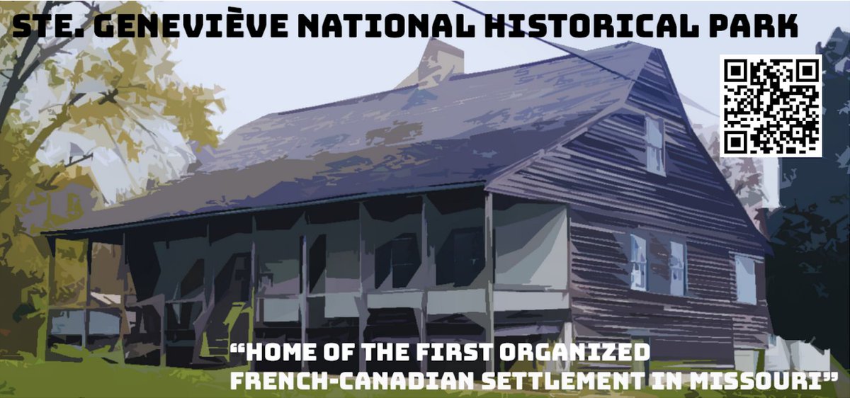 ParkedAtHome's tweet photo. Last week's #parkedathome talk featuring Ste. Geneviève inspired us to create an augmented reality poster of the Bauvais-Amoureux House, constructed in 1792. This is one of five remaining poteaux-en-terre (post-in-ground) structures in America @blackstonenps #nationalpark https://t.co/B8ulRR1j1V