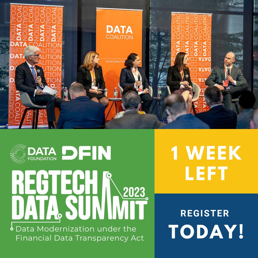Data Foundation on Twitter "1 WEEK RegTech23 Data Summit is back in