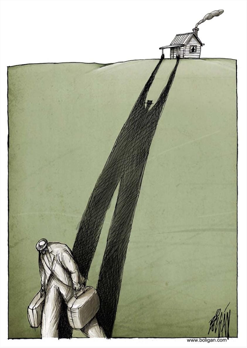 MolMoHsen's tweet photo. أثناء تأملي هذه اللوحة المعبرة لرسام الكاريكاتير المكسيكي الشهير أنجل بولينجا راودني بيت أبو الطيب:

إذا تَرَحّلْتَ عن قَوْمٍ وَقَد قَدَرُوا
أنْ لا تُفارِقَهُمْ فالرّاحِلونَ هُمُ https://t.co/EzZRzY9R8y