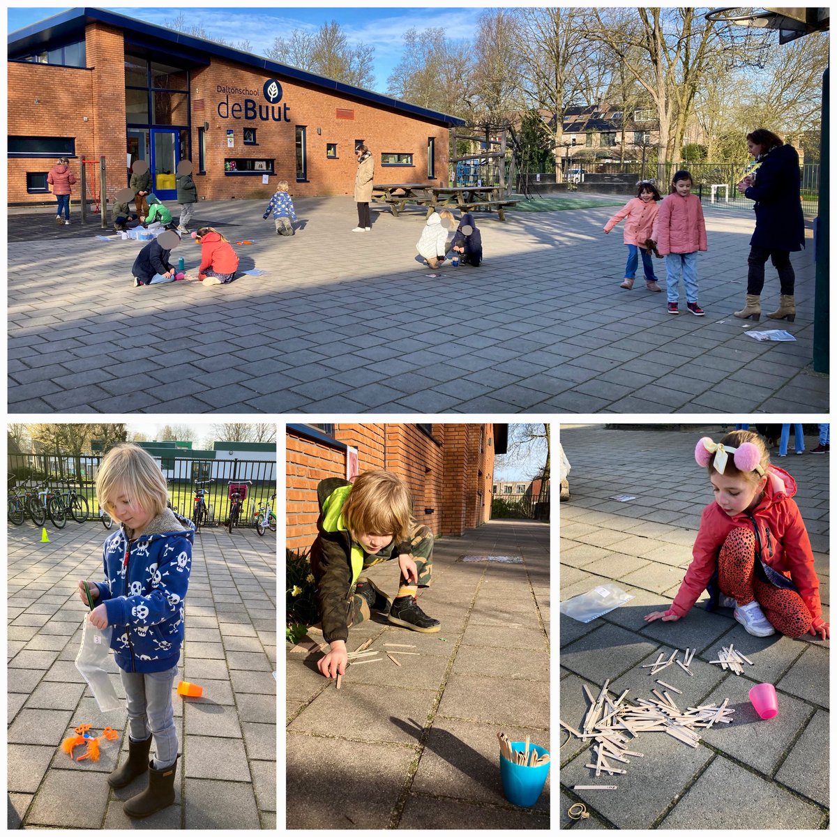 👩🏼‍🏫BUITENLESDAG📚
Heerlijk in het zonnetje hebben de leerlingen van groep blauw, les gekregen in rekenen (oa. Kaboem spelletje) &amp; Voor-Koor-Door lezen. #nationalebuitenlesdag #soest #samen #dalton #basisonderwijs #spelenderwijsleren <a href="/STEemVallei/">Stichting Eem-Vallei Educatief</a>