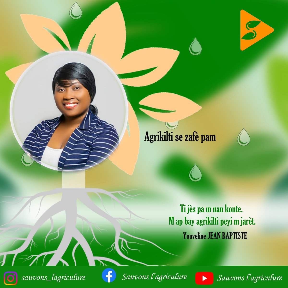 S_Lagriculture's tweet photo. Nous sommes fiers de vous annoncer le lancement de notre campagne de sensibilisation sur l'agriculture en Haïti : AGRIKILTI SE ZAFÈ PA M.
Depuis le premier avril, le nombre de participants augmente considérablement. Nous voulons vous informer de l'initiative. 
Voici un exemple : https://t.co/aWYD30Dhgg