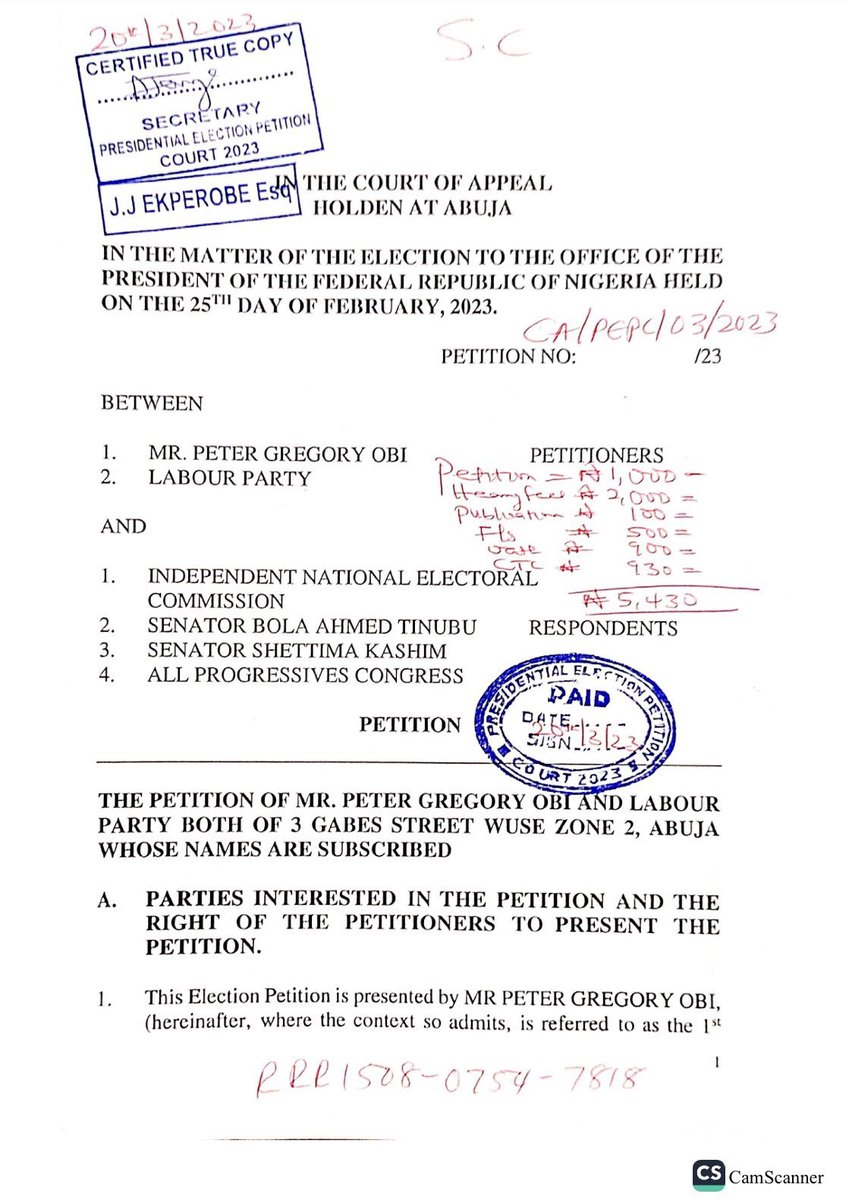 JaypeeGeneral's tweet photo. Have you tweeted about Peter Obi’s petition today? This is why they are attacking Peter Obi up and down. APC will be defeated in court! They should prepare their case and stop crying! Propaganda will not save them📌 https://t.co/zZI5egwI6w