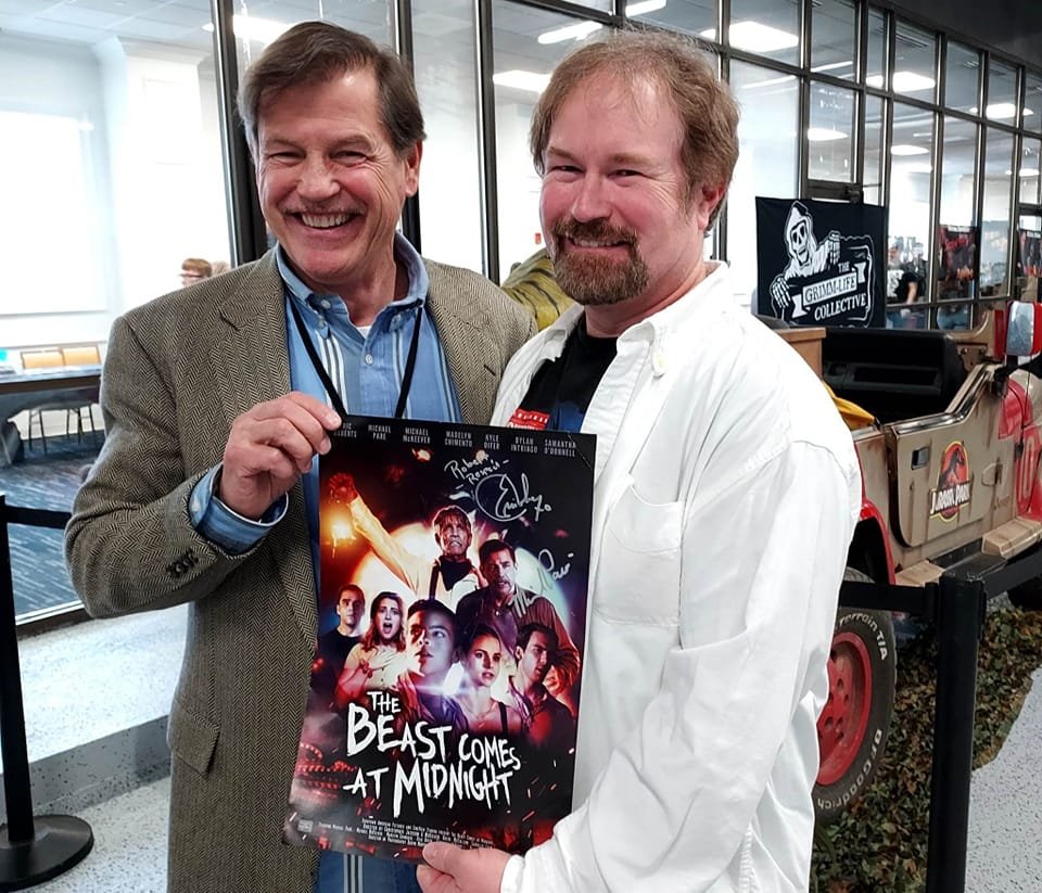 #ShowtownAmericanPictures Producer Bob Savakinus at #NJHorrorCon in Atlantic City with Legendary Actor Michael Pare (Eddie and the Cruisers) in Promotion of Werewolf Feature #TheBeastComesAtMidnight! Fun Times & Awesome Event in Americas Playgound #DoAC #VisitAC #WelcomeToTheShow