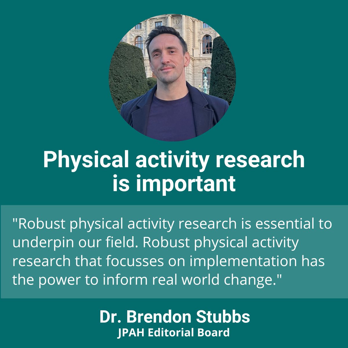 Journal of Physical Activity & Health (@jpahjournal) on Twitter photo Please welcome Dr. Brendon Stubbs to our Editorial Board! Brendon's research with the Dept. of Psychological Medicine at <a href="/KingsIoPPN/">Institute of Psychiatry, Psychology & Neuroscience</a> focuses on physical activity as it relates to mental health, mental illness & wellbeing.
<a href="/brendonstubbs23/">Dr Brendon Stubbs</a> π¬π§
π doi.org/10.1136/bjsporβ¦ Please welcome Dr. Brendon Stubbs to our Editorial Board! Brendon's research with the Dept. of Psychological Medicine at <a href="/KingsIoPPN/">Institute of Psychiatry, Psychology & Neuroscience</a> focuses on physical activity as it relates to mental health, mental illness & wellbeing.
<a href="/brendonstubbs23/">Dr Brendon Stubbs</a> π¬π§
π doi.org/10.1136/bjsporβ¦