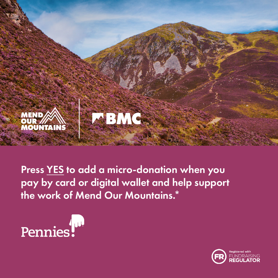 CotswoldOutdoor's tweet photo. By adding a micro-donation at the till, you can help keep our paths and mountains accessible
Mend Our Mountains is the @Team_BMC's call to action, and its message is simple: show some love back to those paths and trails that make it possible.
#MendOurMountains #CotswoldOutdoor https://t.co/G8GUxlapK5