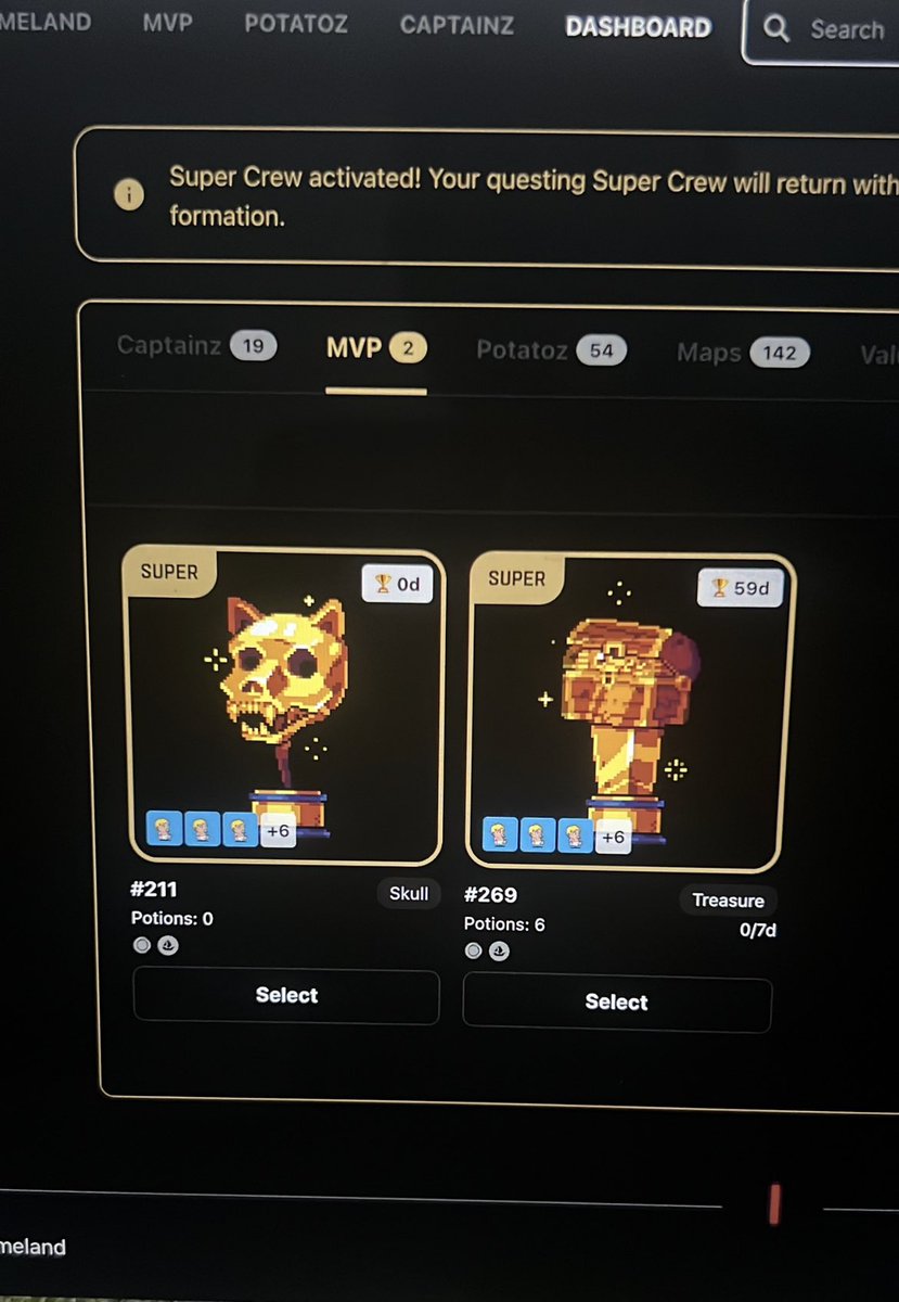 Happy to say that I finally Finished my 2nd supercrew!  🏴‍☠️🏴‍☠️🏴‍☠️ <a href="/Memeland/">Memeland ❤️ Memecoin</a>. MVP holders are absolute diamond hands and it was harder than I thought to get a 2nd.